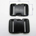 Top Quality 50mm Black POM Side Release Plastic Buckles for Backpack