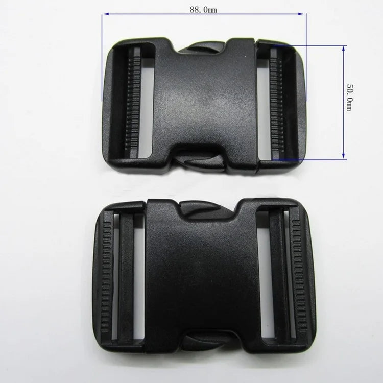 Top Quality 50mm Black POM Side Release Plastic Buckles for Backpack