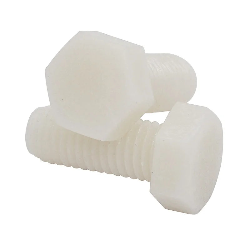 M2 M3 M4 M5 M6 M8 M10White Black Color Nylon Plastic Bolts and Nuts