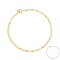 FUAMAY 925 Silver Bracelet En Acier Inoxydable Pulseras Y Brazaletes Chrome-Plated Rice Sheet Bracelet PlaquÃ© or 18k