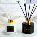 New Design 50ml 120ml 200ml White Black Aromatherapy Reed Diffuser Glass Bottles With Rattan Sticks