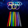 Factory Direct 50pcs Each Wrap 200*5mm 6-Hour Safe Glow Stick Party Toys Necklaces Eyeglasses & Bracelets for Back to School