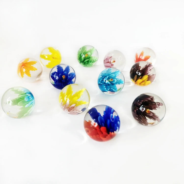 25mm Colorful Inner Flower Murano Glass Ball