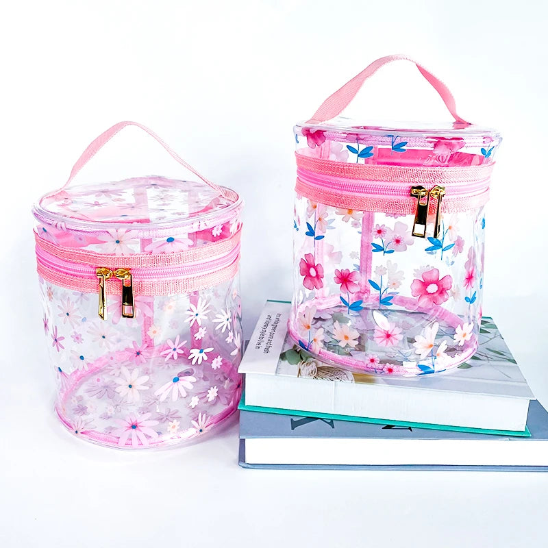 2024 New Product Transparent Pvc Bag Fruit Pattern Clear Purses Women Handbags Bucket Handbag for Women