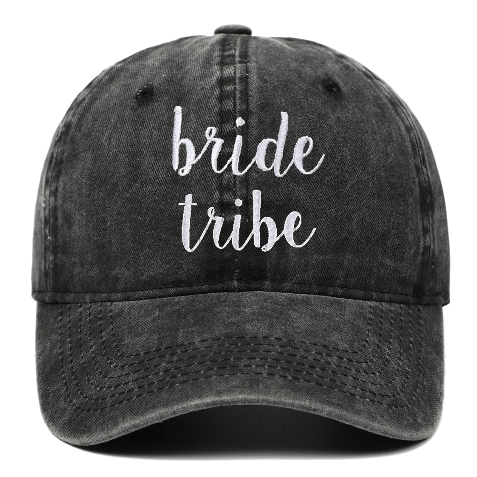 Go Party Hot Sale Letters Bride Baseball Hat Solid Color Embroidered Printing Dad Hats Soft Cotton Adjustable Back Sports Hats