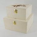 Jewelry Box Storage Engraved Horse Shape Carving Lid Solid Wood Natural Color Multi-purpose Souvenir Decoration Ingenuity Style