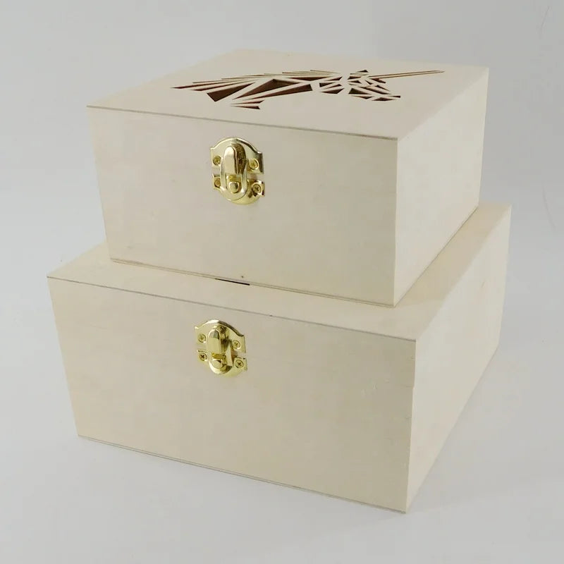Jewelry Box Storage Engraved Horse Shape Carving Lid Solid Wood Natural Color Multi-purpose Souvenir Decoration Ingenuity Style