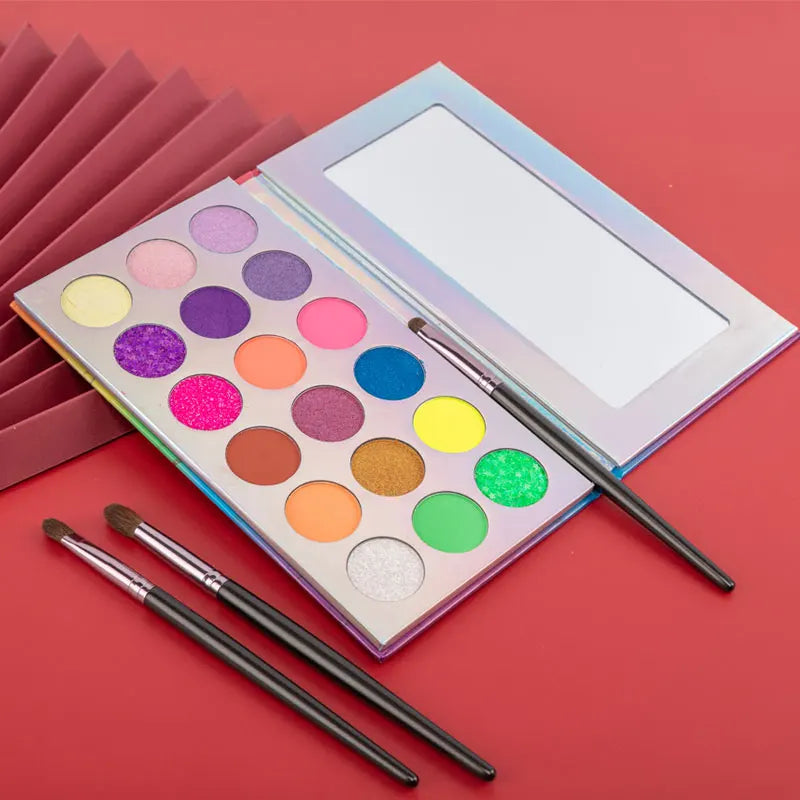 Cute Glitter Shimmer Matte Korean Eyeshadow Palette Customize Eyeshadow Palette Private Label