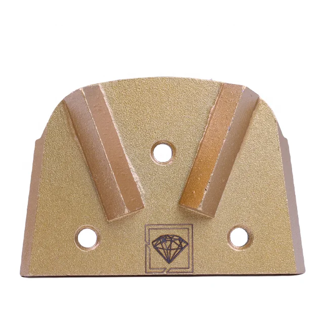Lavina Hight Quality Double Triangular Pillar Style Tools Support Custom Styles Concrete Grinding Tools Diamond Grinding Shoe