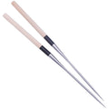 304 Stainless Steel Chopsticks Japanese Restaurant Sashimi Chopsticks Moribashi Sushi Chopstick with Wood Handle