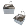 304 201 Stainless Steel Commercial Kitchen Wall Mounted Hands Free Sinks Hand Wash Sink Basin for Bathroom Hospital