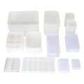Relavel Large Multi-size Makeup Case Vanity Storage Holder Set for Makeup Stack Clear Makeup Organizer Holder