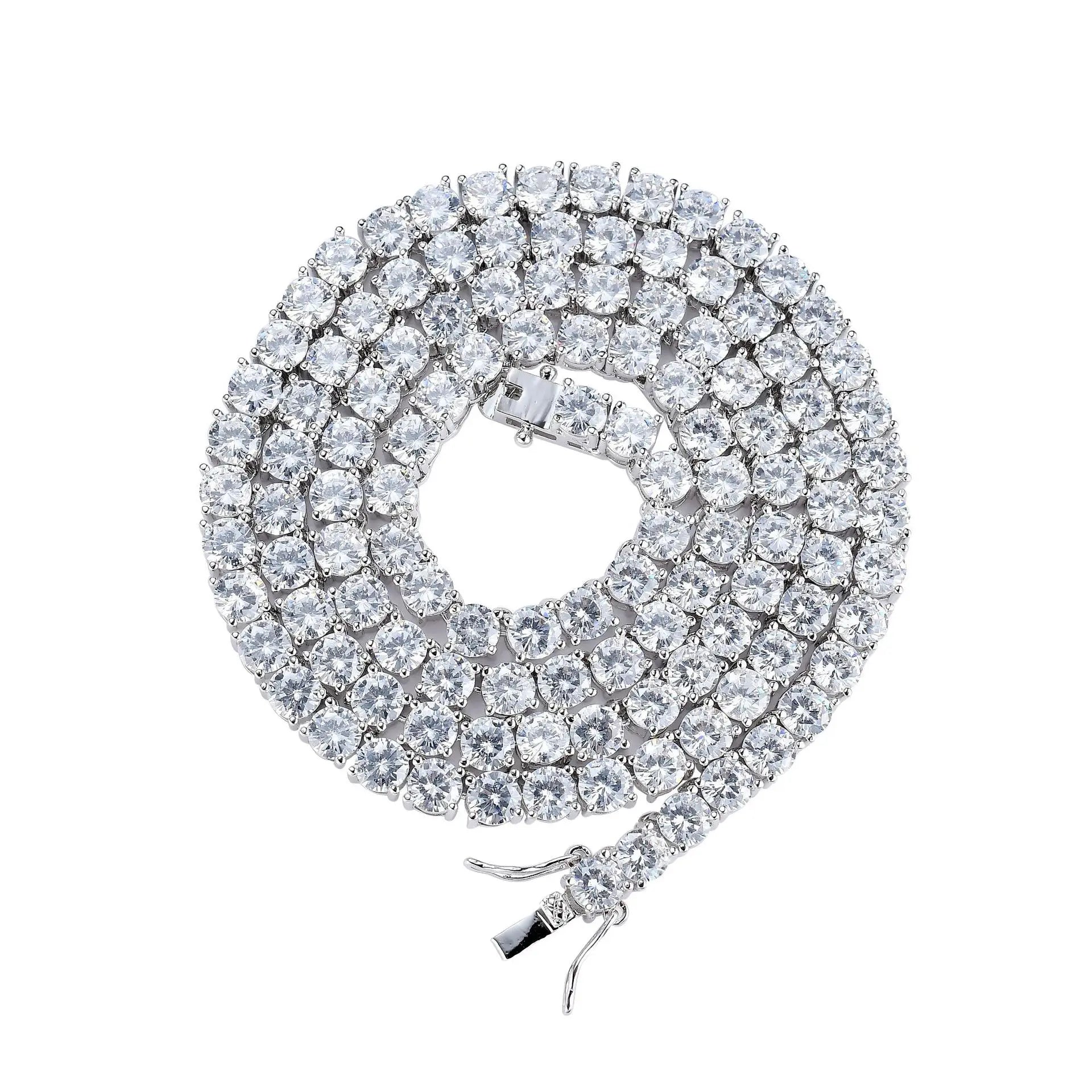 Hiphop Jewelry Aaa Zirconia Jewelry Chain in Europe and America Mens Hip Hop Tennis Chains Mens Hip Hop Tennis Bracelet