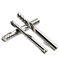 10pcs CNC End Mills Milling Cutter 8/10/12mm Shank One Flute Spiral Router Bits Carbide for Cutting Length 70mm Aluminum Wood