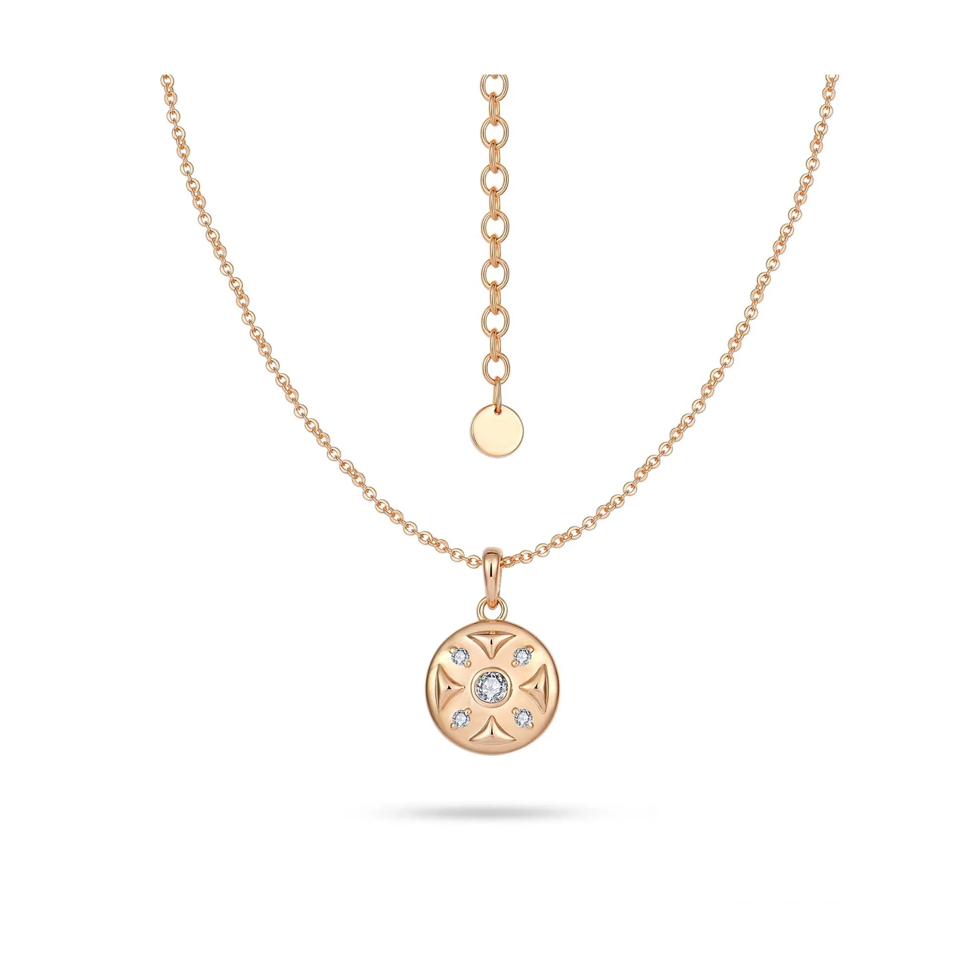 QX Custom OEM Vintage Luxury Fine Jewelry 18K Gold Plated 925 Sterling Silver Zircon/moissanite Necklace Girls Women