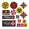 Umbrella  PVC 3D Rubber Badge Outdoors Tactical Patch Hook and Loop Applique Emblem Clothing Jacket Backpack Decor
