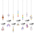 New Hot Selling Handmade  Wedding  Gift  Crystal  Hanging Dragonfly Suncatcher  Home Decor