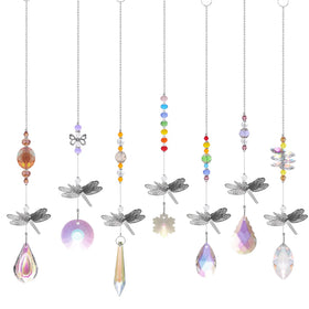 New Hot Selling Handmade Wedding Gift Crystal Hanging Dragonfly Suncatcher Home Decor
