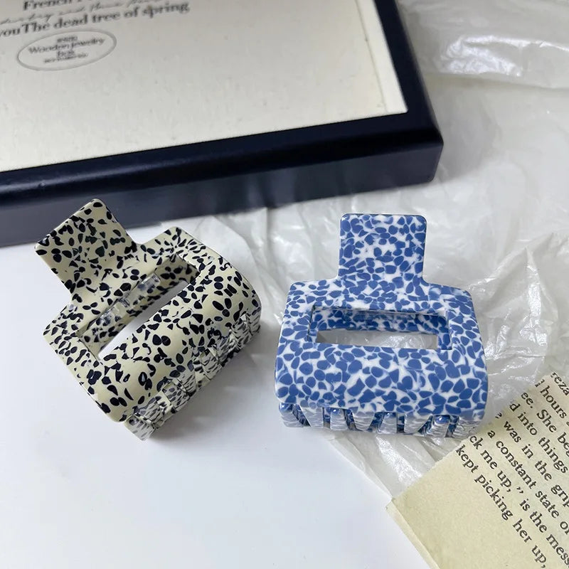 South Korea High Texture Spot Clip Retro Temperament Acetic Acid Hair Clip Simple Women's Back Hair Shark Clip Hair Accessories
