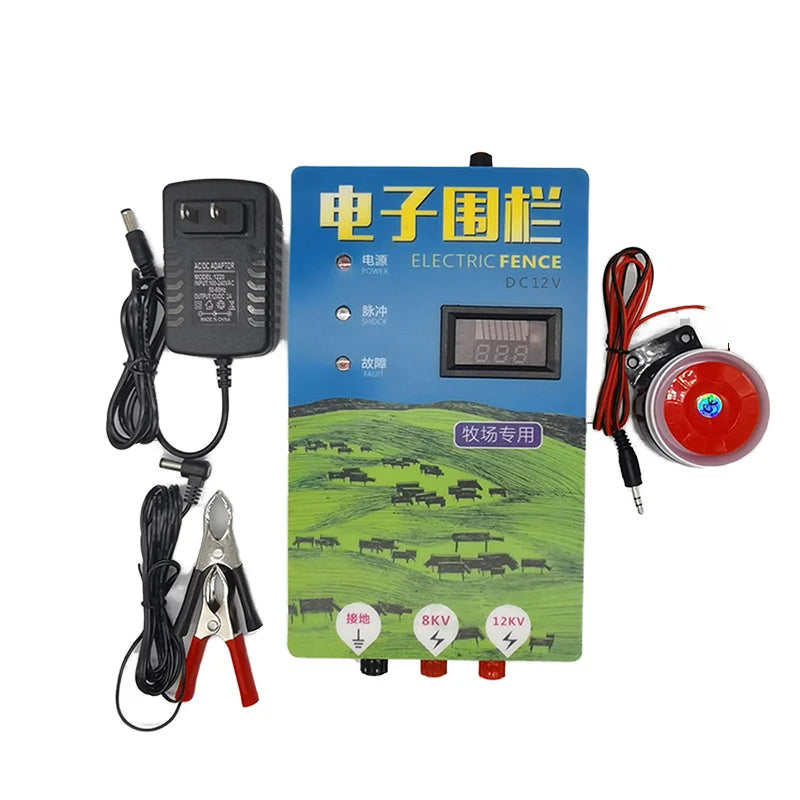 ZICHEN Factory5km Farm Waterproof Electronic Fence Energizer 2J Electric Fence Pulser Pasture Energy Controller and Alarm