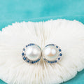 E010666 S925 Pearl Earring 925 Sterling Silver DIY 9-11mm Natural Freshwater Pearl Stud Earring for Women