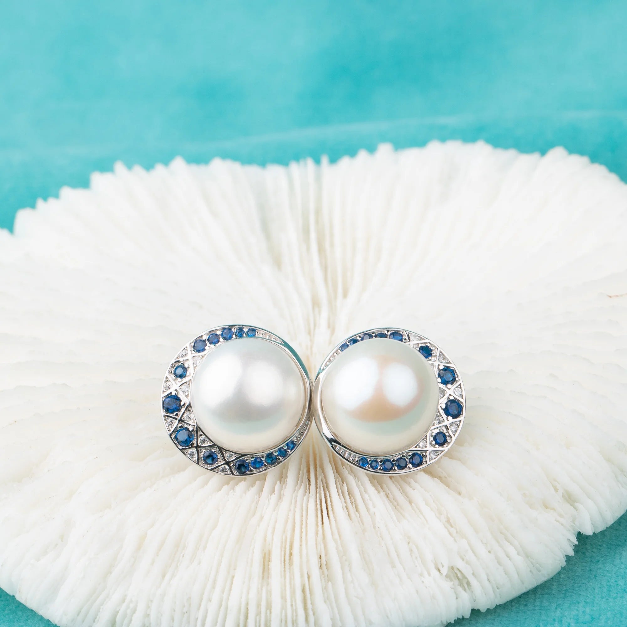 E010666 S925 Pearl Earring 925 Sterling Silver DIY 9-11mm Natural Freshwater Pearl Stud Earring for Women