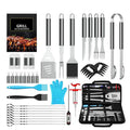35pcs Outdoor Stainless Steel BBQ Grill Tool Set for Camping and Barbecue Cooking