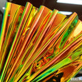 0.1mm Wholesale Soft PVC Holographic Dichroic Iridescent Reflective Film Roll for Clothes Shoes Bags and Decoration