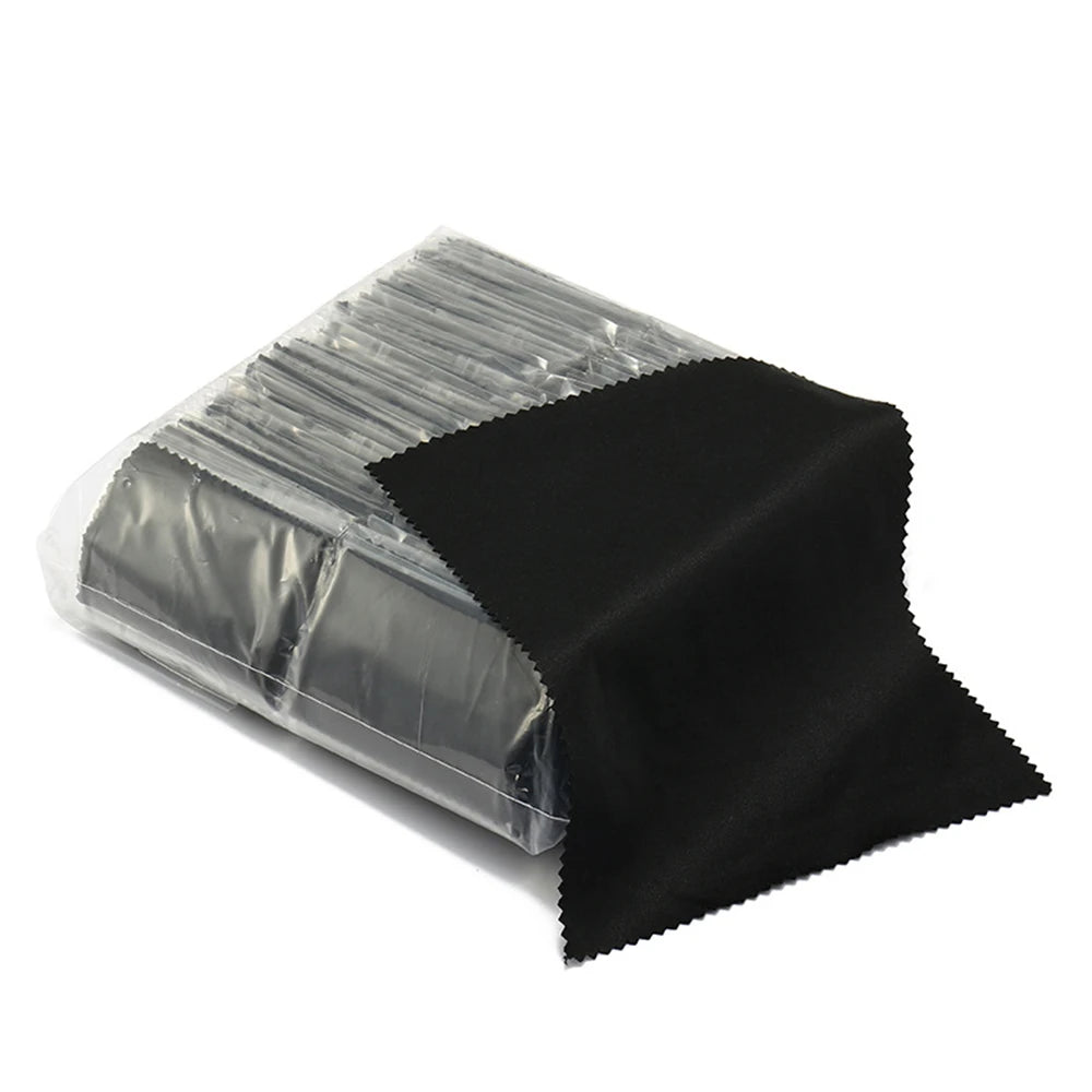 Sparloo 4064 150g 15x15cm Opp Bag Individual Pack Black White Grey Sunglasses Wiper Cloth Cleaner Microfiber Fabric