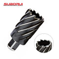 SUBORUI 50mm Cutting Depth Black Oxide Weldon Shank High Speed Steel Annular Broach Core Drill Bit OEM Customizable Drilling