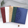 Wholesale Custom Eco-friendly Luxury Wedding Invitation Gold Flowers Glitter Blue Fashion New Year Graduation Greeting Cards