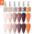 JTING Nail Gel 6colors Set Professional Uv Led Lamp Gel Polish OEM Service Support Custom logo Gel Polish Bottles