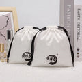 Luxury Environmental Soft Custom Bags Durable Custom Logo Printed Organic Canvas Drawstring Cotton Dust Bag Jewelry Pouch