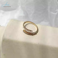 Simple and Versatile Open Style Aesthetically Beautiful Daily Wear With Girlish Temperament Manicure Hand Fashion Student Ring