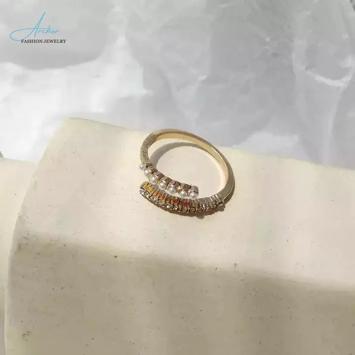 Simple and Versatile Open Style Aesthetically Beautiful Daily Wear With Girlish Temperament Manicure Hand Fashion Student Ring