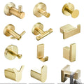SUS304 Stainless Steel Modern Durable Hotel Robe Wall Mount Towel Clothes Gold Matte Black Chrome Hook Hooks Bathroom