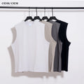 Wholesale Custom logo Cotton Running Singlet Muscle Athletic Shirts Sleeveless Fitness Wear Workout Men Gym Tank Top for Men