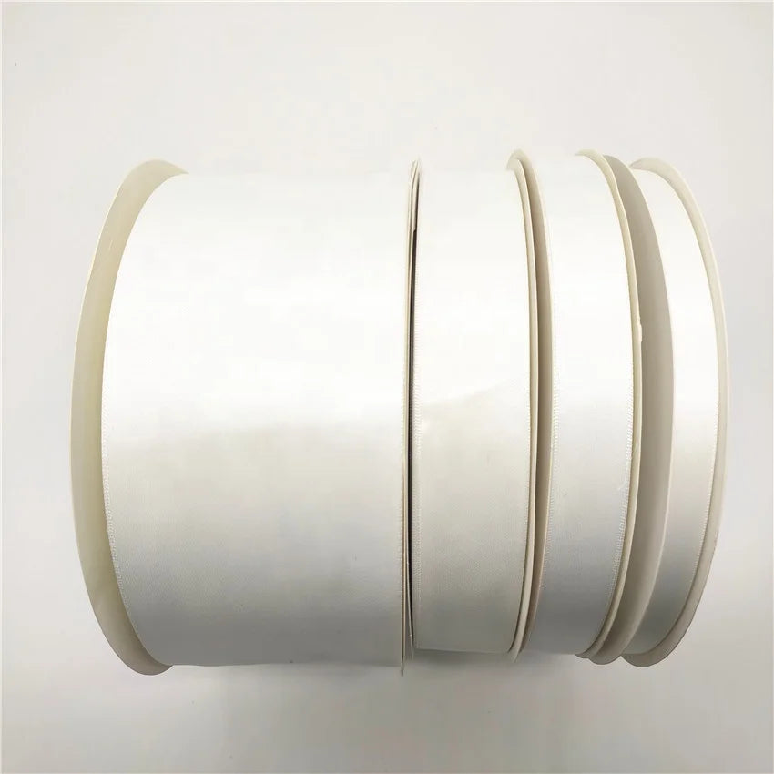Ready to Ship High Quality 4 Inch 100mm Polyester Double Face Satin Ribbon With 196 Standard Colors