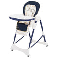 Supplier Baby Feeding High Chair Removable Washable Double Tray 3-Gear Adjustment 22-25cm Foldable Custom Logo