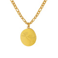 French Style Figaro Chain Necklace Brand Leaf Lotus Pendant Necklace