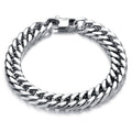 Yunse Factory Wholesales Cool Punk Thicker Swagger Titanium Steel Chain Men's Hand Bracelet for Boy Gift Stainless Steel Jewelry