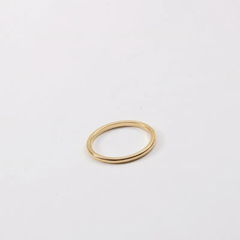 Joolim Jewelry Wholesale 18K Gold Plated Super Hard Tungsten Stainless Steel Rings for Women Rings