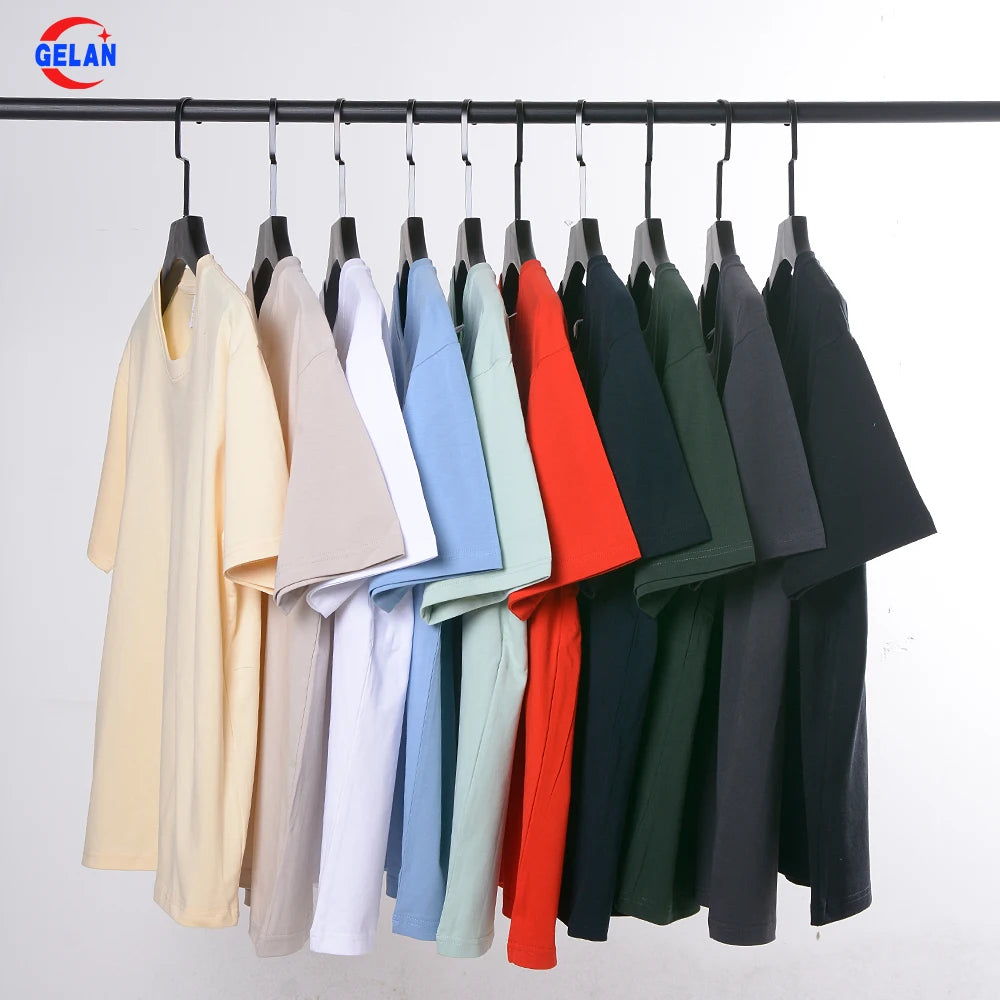 Wholesale Men Blank T-shirt Custom Quality Cotton Loose Drop Shoulder Oversized T Shirt