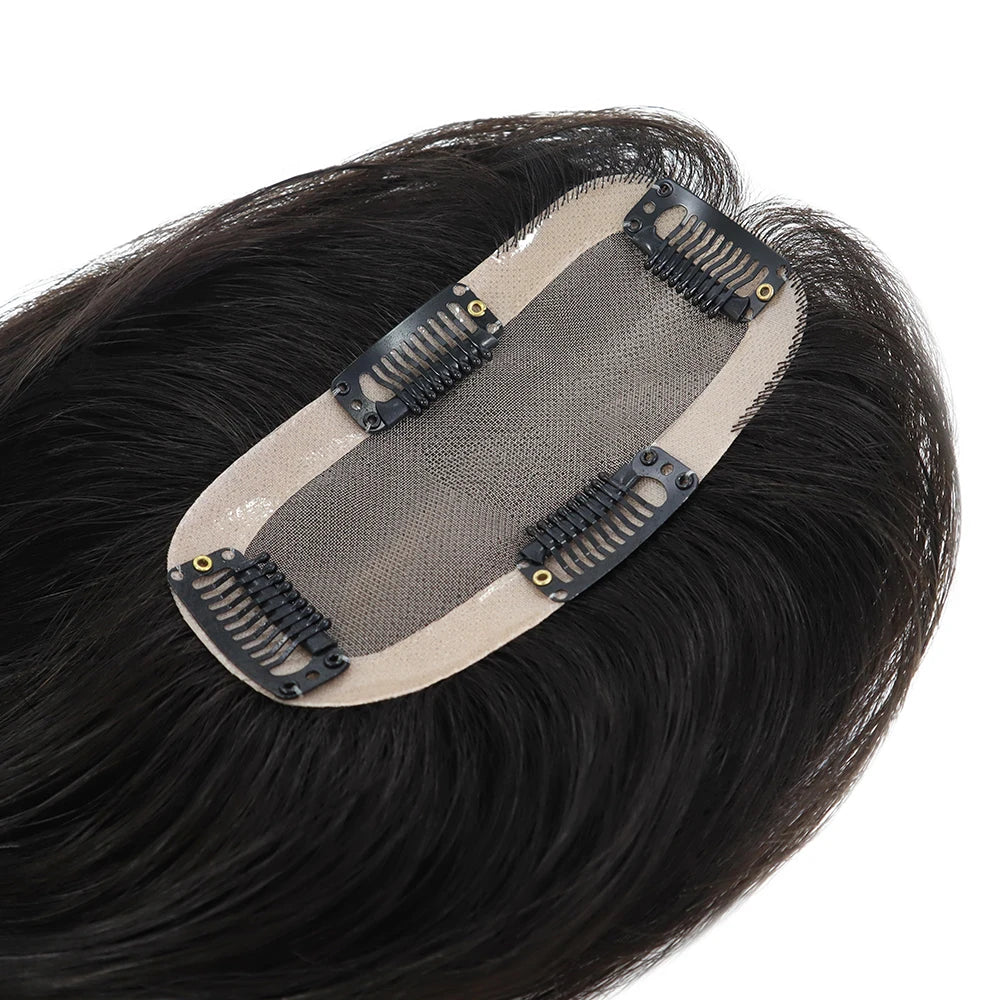 TP30-14" 16" Fine Mono Hair Topper for Women Human Remy Hair Toupee for Women