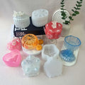 DIY Heart Flower Jewelry Box Silicone Resin Moulds Large Storage Box Mold with Lid Crystal Drip Silicone Molds Handmade Moulds