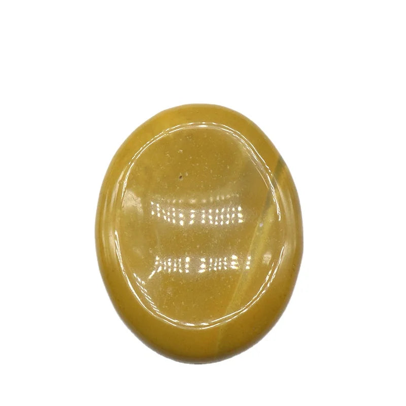 2025 Natural Crystal Gemstone Mookaite Jasper Stone Colorful Massage Healing Energy Worry Stone for Thump Massage