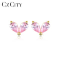 CZCITY Earing Hot Sale Sterling Silver 925 Lady Elegant Cute Stud for Woman Trending Earrings