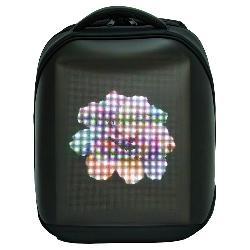 LOY Hiking Outdoor Custom Full Color Led Smart Backpack with Digital Screen Waterproof & Breathable Fashion Unisex