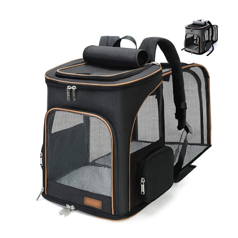 Anti-Slip Design Larger Extensible Space Pet Travel Carrier Bag Pet Travel Bag Suitcase Transparent