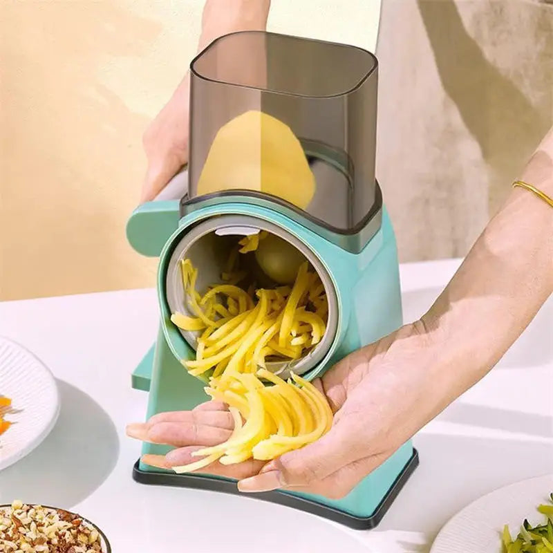2024 Newly Style Item Hand Rotation Kitchen Cutter Machine Custom Multifunction Vegetable Slicer
